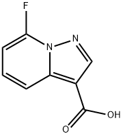 Pyrazolo[1,5-a]pyridine-3-carboxylic acid, 7-fluoro- Structure