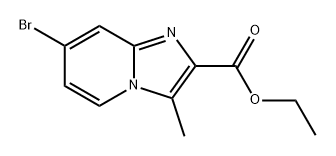 Imidazo[1,2-a]pyridine-2-carboxylic acid, 7-bromo-3-methyl-, ethyl ester Structure