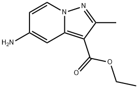 Pyrazolo[1,5-a]pyridine-3-carboxylic acid, 5-amino-2-methyl-, ethyl ester Structure