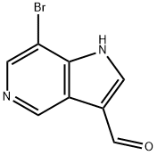 7-Bromo-5-azaindole-3-carbaldehyde Structure
