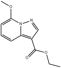 Pyrazolo[1,5-a]pyridine-3-carboxylic acid, 7-methoxy-, ethyl ester 구조식 이미지