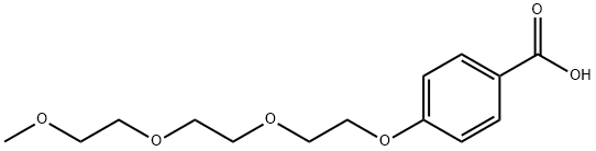 Benzoic acid, 4-[2-[2-(2-methoxyethoxy)ethoxy]ethoxy]- Structure