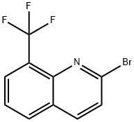 Quinoline, 2-bromo-8-(trifluoromethyl)- Structure