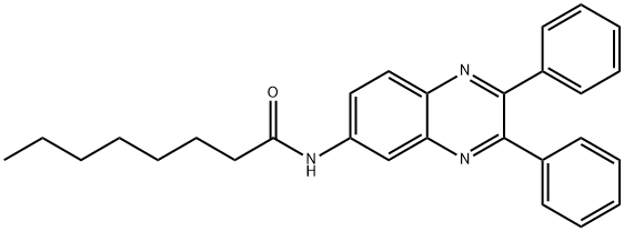 Octanamide, N-(2,3-diphenyl-6-quinoxalinyl)- 구조식 이미지