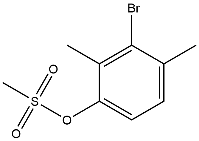 Phenol, 3-bromo-2,4-dimethyl-, 1-methanesulfonate Structure