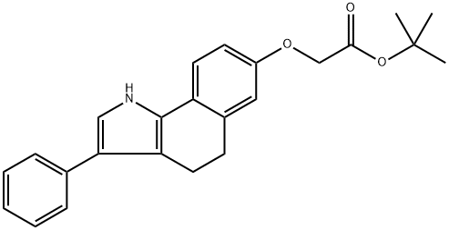 tert-butyl 2-((3-phenyl-1,4,5,6-tetrahydrobenzo[6,7]cyclohepta[1,2-b]pyrrol-8-yl)oxy)acetate Structure