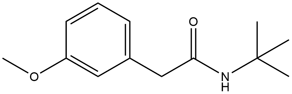 N-(1,1-Dimethylethyl)-3-methoxybenzeneacetamide Structure