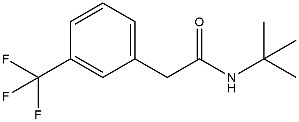 N-(1,1-Dimethylethyl)-3-(trifluoromethyl)benzeneacetamide Structure