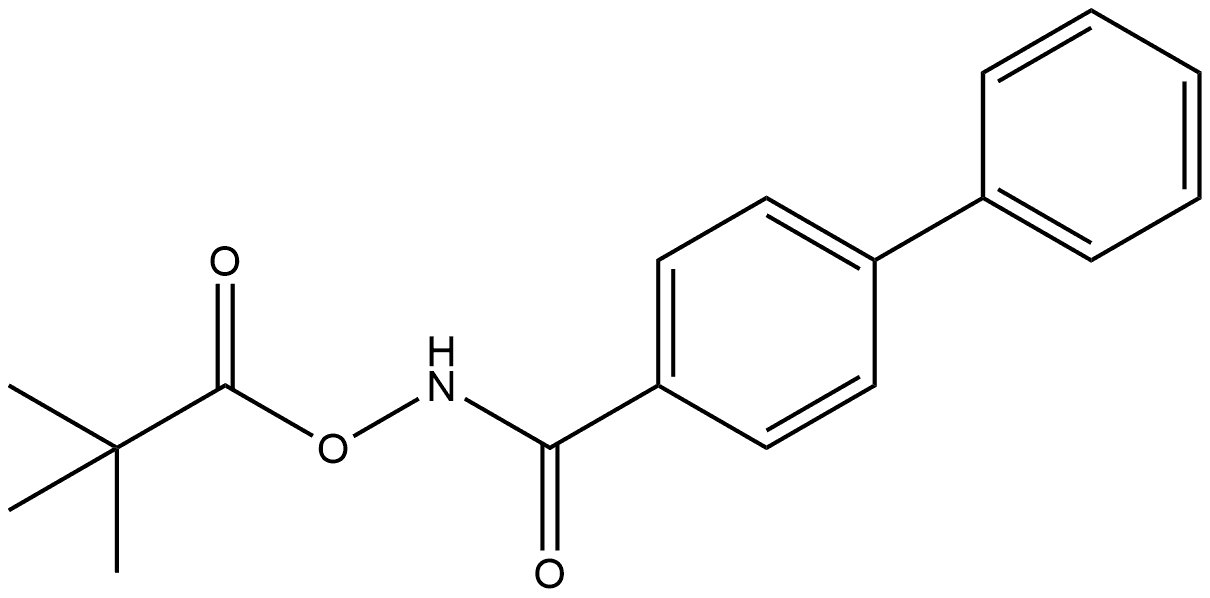 ([1,1'-Biphenyl]-4-ylcarbonyl)azanyl 2,2-dimethylpropanoate Structure