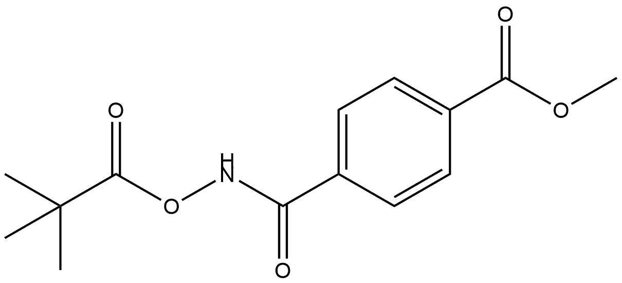 Methyl 4-[[(2,2-dimethyl-1-oxopropoxy)amino]carbonyl]benzoate Structure