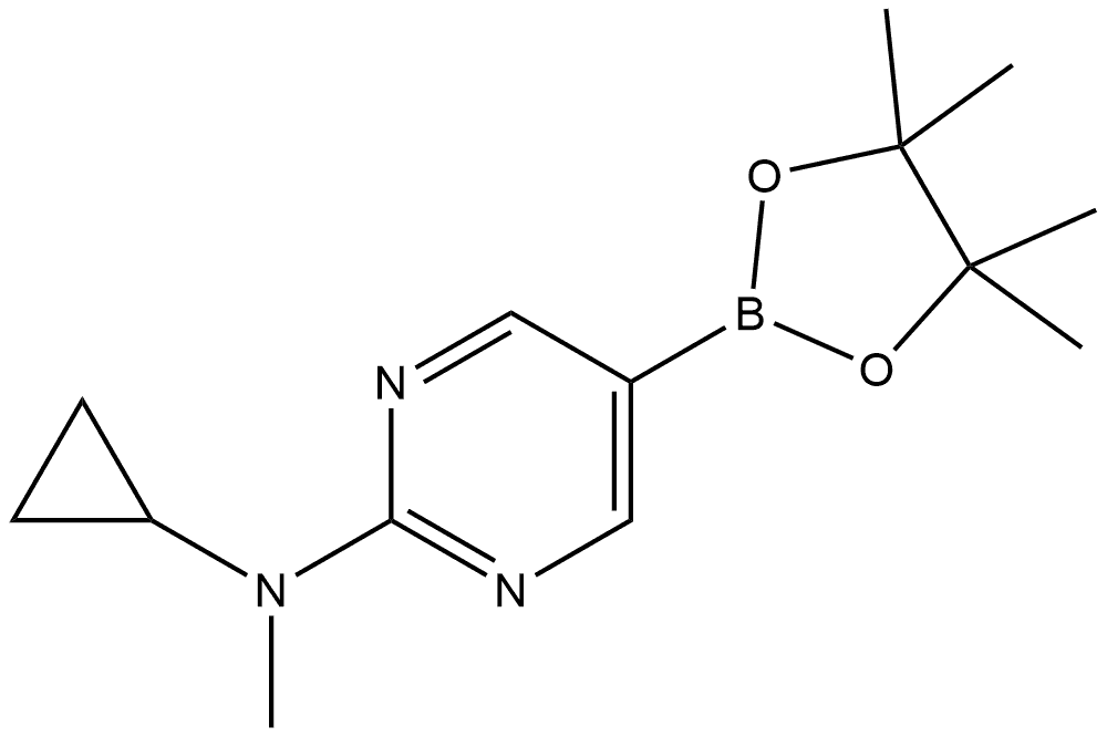 N-Cyclopropyl-N-methyl-5-(4,4,5,5-tetramethyl-1,3,2-dioxaborolan-2-yl)-2-pyri... Structure