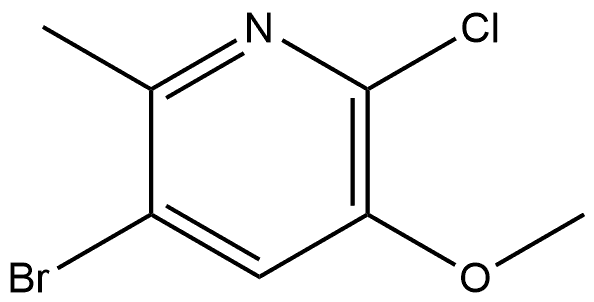 3-Bromo-6-chloro-5-methoxy-2-methylpyridine Structure