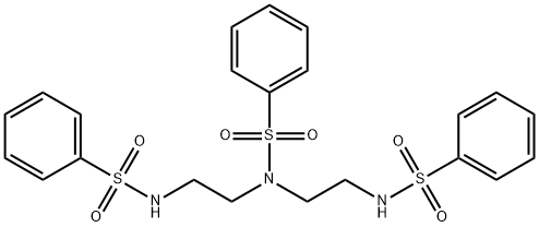 Benzenesulfonamide, N,N-bis[2-[(phenylsulfonyl)amino]ethyl]- Structure