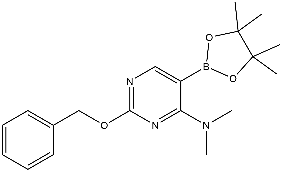 N,N-Dimethyl-2-(phenylmethoxy)-5-(4,4,5,5-tetramethyl-1,3,2-dioxaborolan-2-yl... Structure