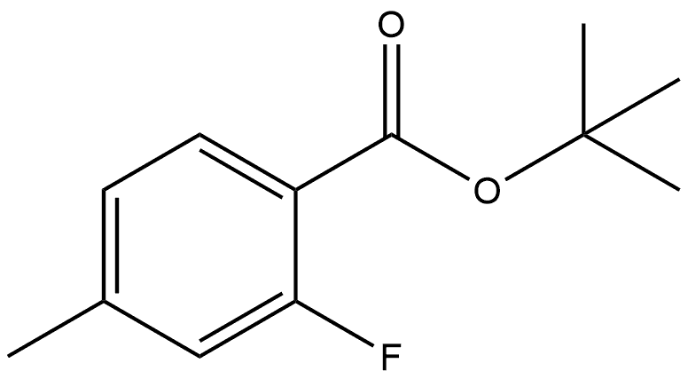 1,1-Dimethylethyl 2-fluoro-4-methylbenzoate 구조식 이미지