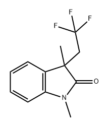 2H-Indol-2-one, 1,3-dihydro-1,3-dimethyl-3-(2,2,2-trifluoroethyl)- 구조식 이미지