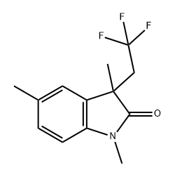 2H-Indol-2-one, 1,3-dihydro-1,3,5-trimethyl-3-(2,2,2-trifluoroethyl)- Structure