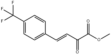 3-Butenoic acid, 2-oxo-4-[4-(trifluoromethyl)phenyl]-, methyl ester, (3E)- Structure