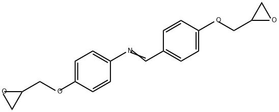 Benzenamine, 4-(2-oxiranylmethoxy)-N-[[4-(2-oxiranylmethoxy)phenyl]methylene]- Structure