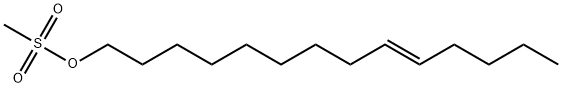 9-Tetradecen-1-ol, 1-methanesulfonate, (9E)- Structure