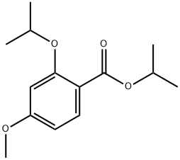 Benzoic acid, 4-methoxy-2-(1-methylethoxy)-, 1-methylethyl ester 구조식 이미지