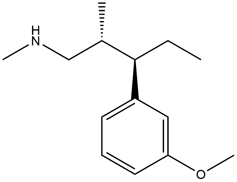 (βR,γR)-γ-Ethyl-3-methoxy-N,β-dimethylbenzenepropanamine Structure