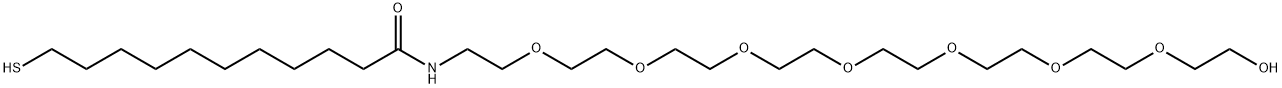 Thiol-C10-amide-PEG8 Structure