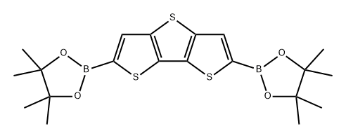 Dithieno[3,2-b:2',3'-d]thiophene, 2,6-bis(4,4,5,5-tetramethyl-1,3,2-dioxaborolan-2-yl)- Structure