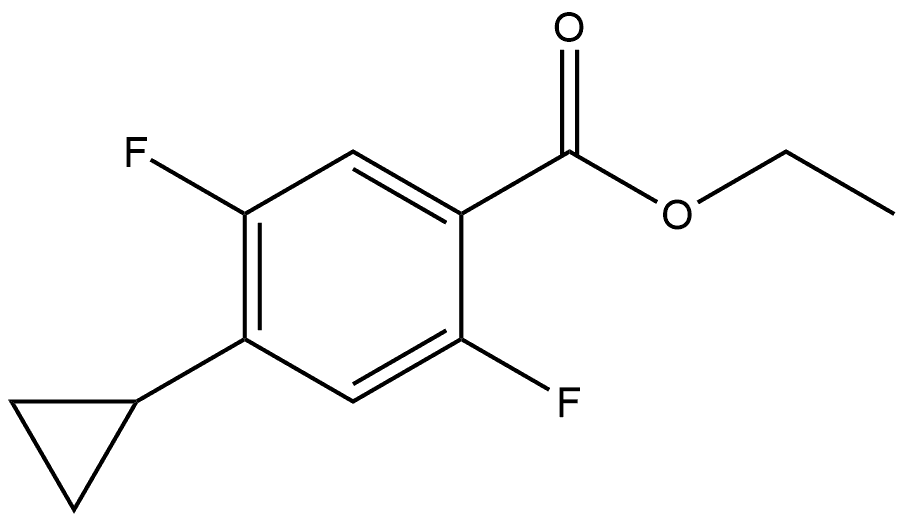 Ethyl 4-cyclopropyl-2,5-difluorobenzoate Structure