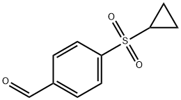 Benzaldehyde, 4-(cyclopropylsulfonyl)- Structure