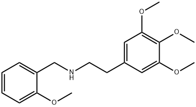Benzeneethanamine, 3,4,5-trimethoxy-N-[(2-methoxyphenyl)methyl]- Structure