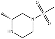 Piperazine, 3-methyl-1-(methylsulfonyl)-, (3R)- Structure