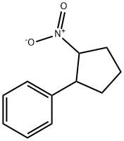 Benzene, (2-nitrocyclopentyl)- 구조식 이미지