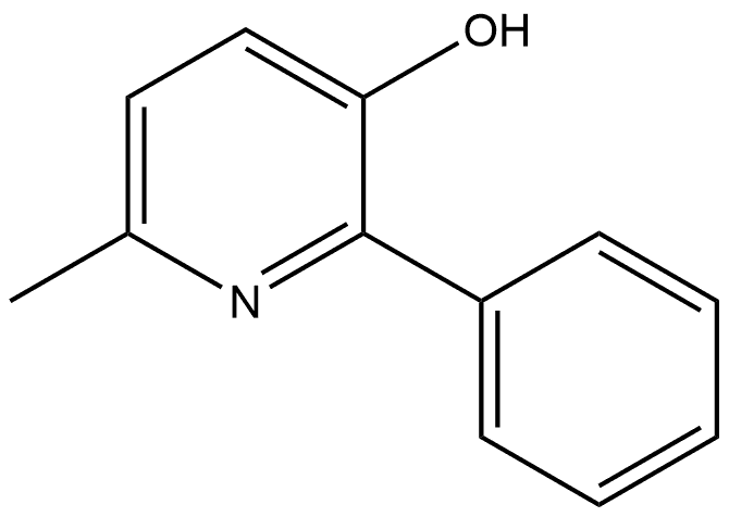 6-Methyl-2-phenyl-3-pyridinol Structure