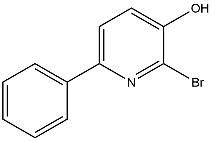 2-Bromo-6-phenyl-3-pyridinol Structure