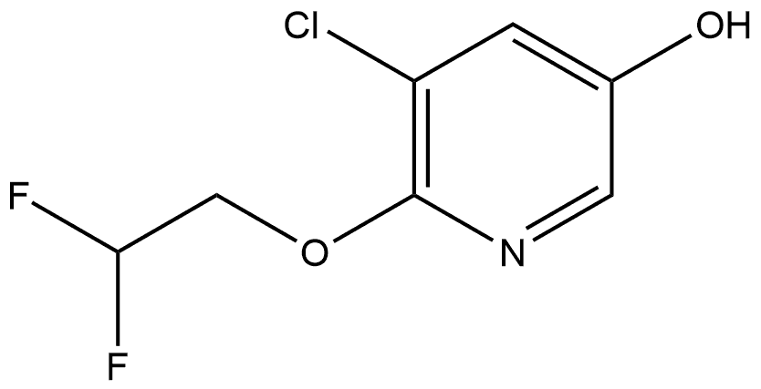 5-Chloro-6-(2,2-difluoroethoxy)-3-pyridinol Structure