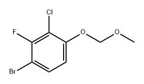 Benzene, 1-bromo-3-chloro-2-fluoro-4-(methoxymethoxy)- Structure