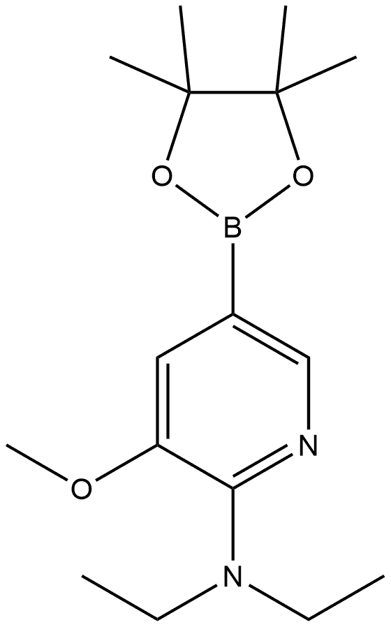 N,N-Diethyl-3-methoxy-5-(4,4,5,5-tetramethyl-1,3,2-dioxaborolan-2-yl)-2-pyrid... Structure