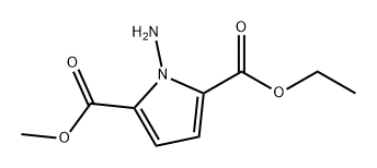 1H-Pyrrole-2,5-dicarboxylic acid, 1-amino-, 2-ethyl 5-methyl ester 구조식 이미지