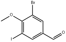 3-Bromo-5-iodo-4-methoxybenzaldehyde Structure