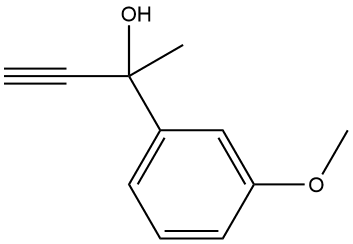 α-Ethynyl-3-methoxy-α-methylbenzenemethanol Structure