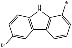 9H-Carbazole, 1,6-dibromo- Structure