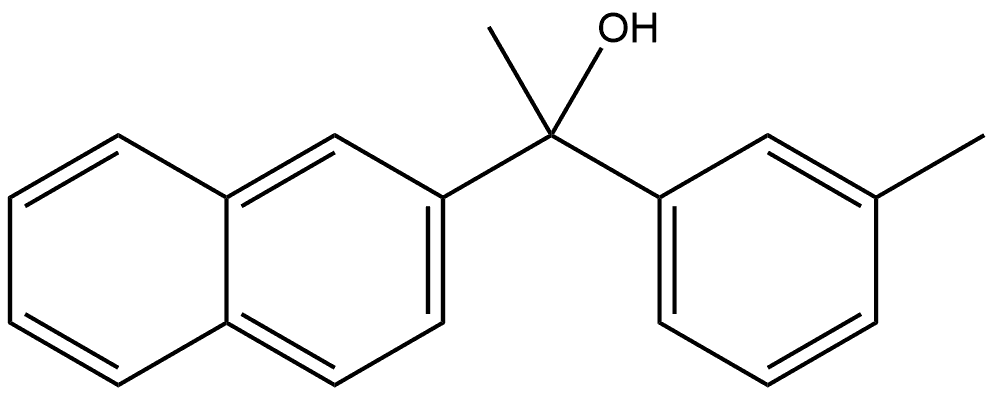 α-Methyl-α-(3-methylphenyl)-2-naphthalenemethanol Structure