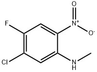 Benzenamine, 5-chloro-4-fluoro-N-methyl-2-nitro- 구조식 이미지