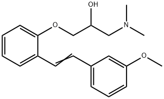 2-Propanol, 1-(dimethylamino)-3-[2-[2-(3-methoxyphenyl)ethenyl]phenoxy]- Structure