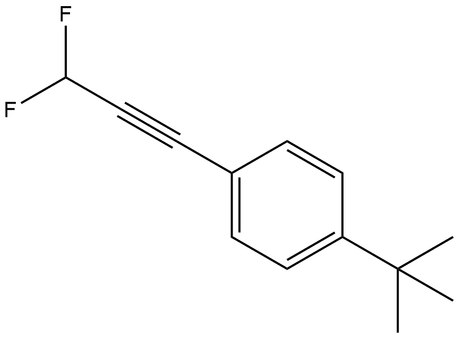 1-(3,3-Difluoro-1-propyn-1-yl)-4-(1,1-dimethylethyl)benzene Structure