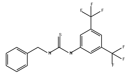 Thiourea, N-[3,5-bis(trifluoromethyl)phenyl]-N'-(phenylmethyl)- Structure