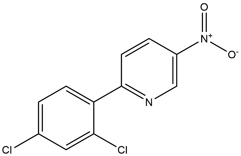 2-(2,4-dichlorophenyl)-5-nitropyridine Structure