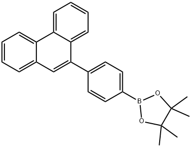 1,3,2-Dioxaborolane, 4,4,5,5-tetramethyl-2-[4-(9-phenanthrenyl)phenyl]- Structure