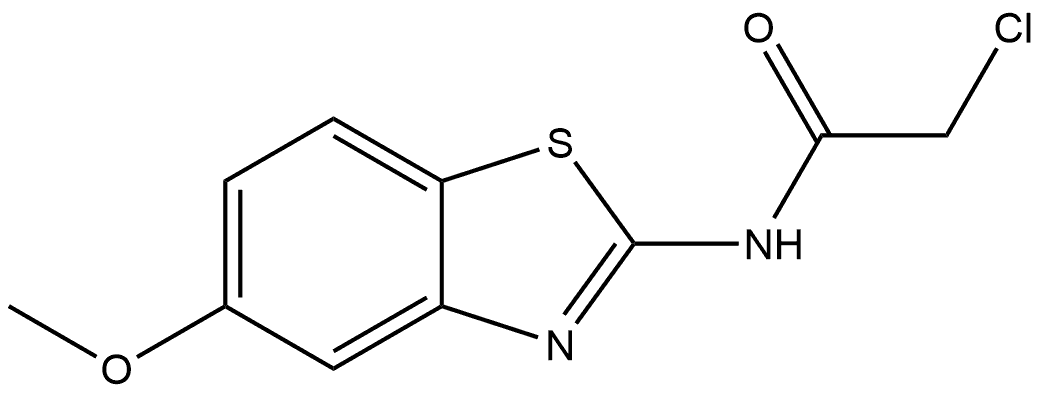 2-Chloro-N-(5-methoxy-2-benzothiazolyl)acetamide Structure